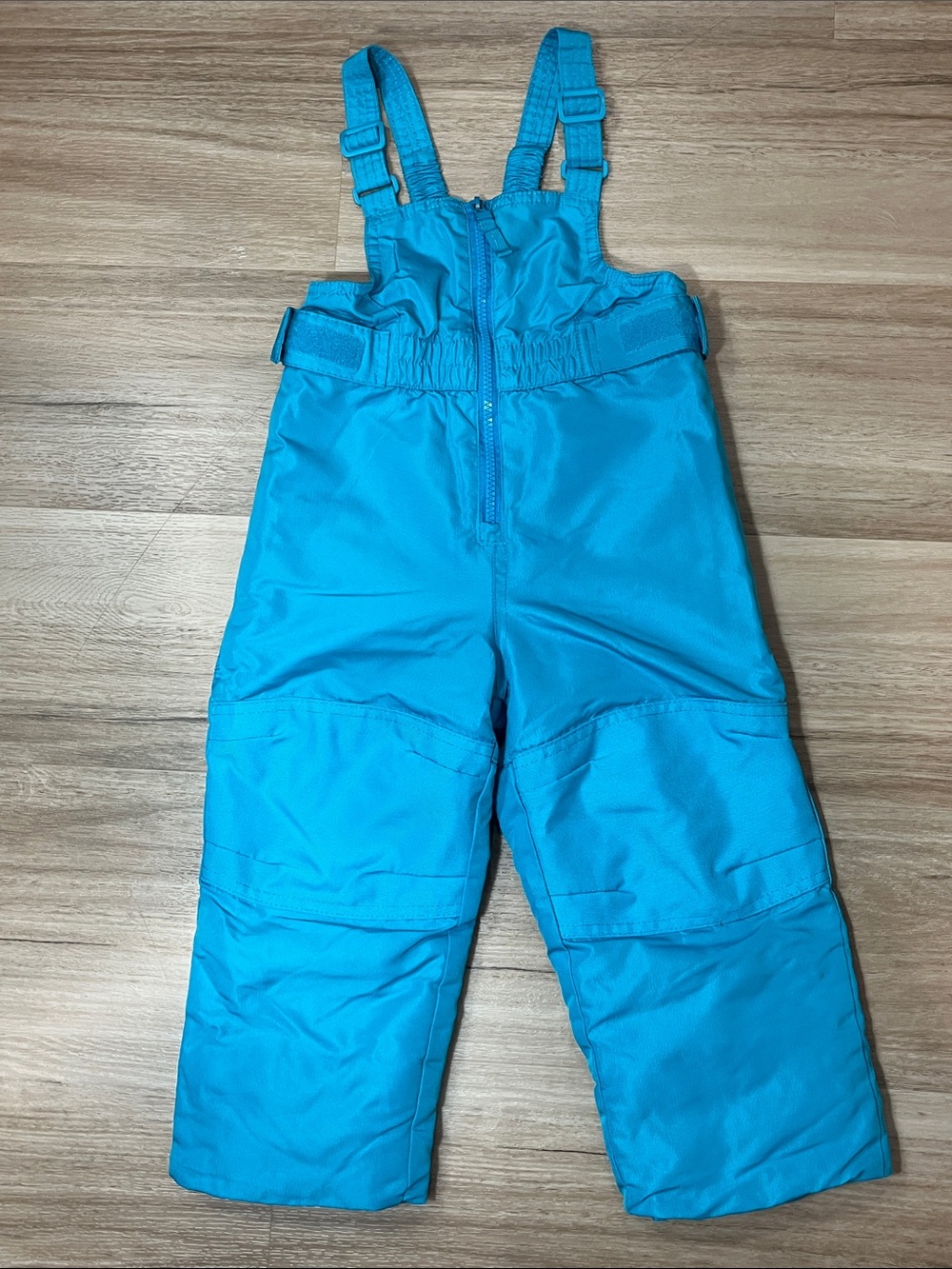 Cat & Jack Kids Teal Blue Heavyweight Snow Suit Bibs Ski Winter Pants, Size 3T